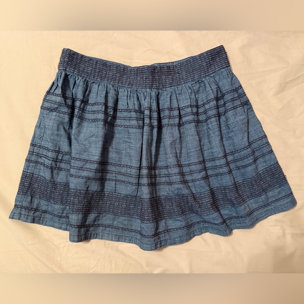 NWT American Eagle Outfitters Chambray Skater Skirt
